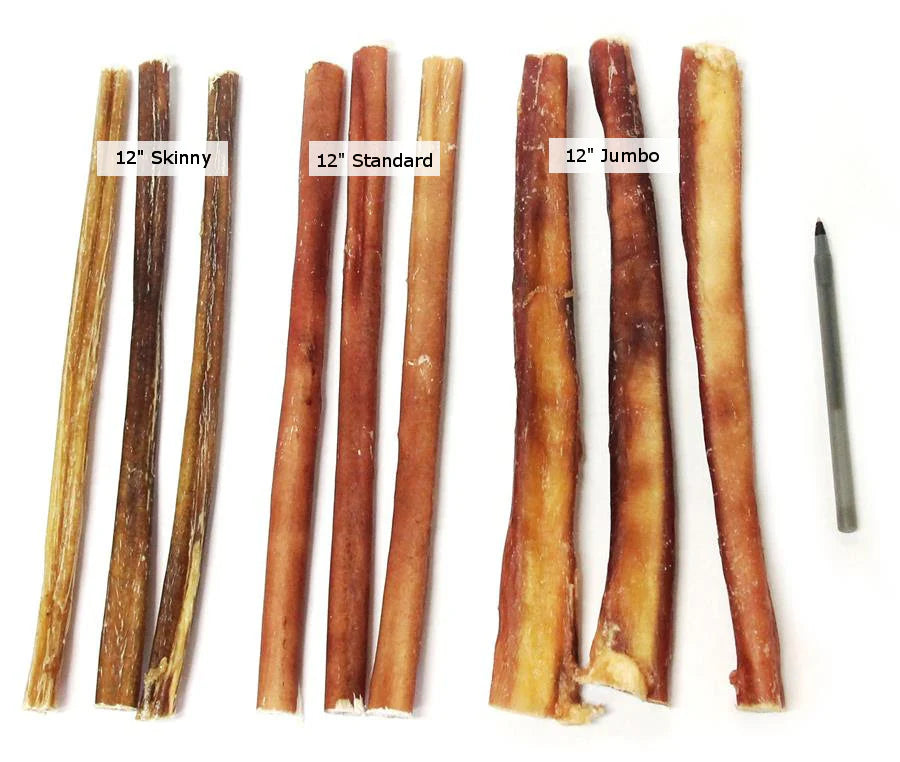 12" Jumbo Bully Sticks- No Odor