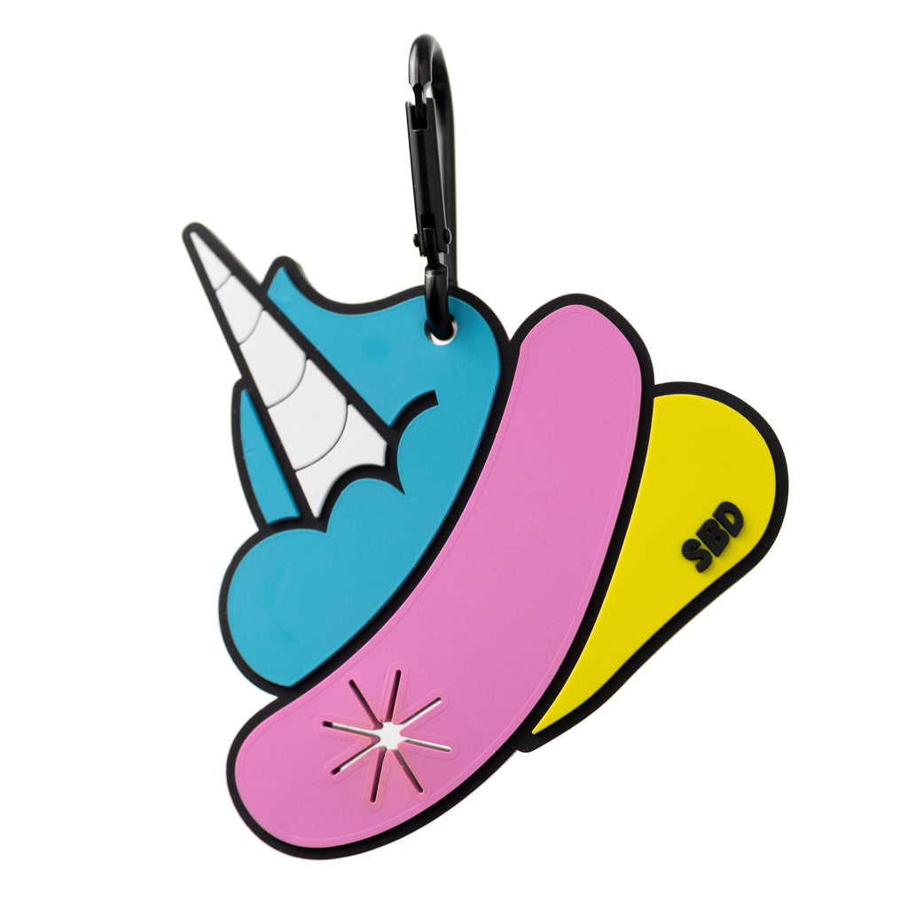 small BIG Dog's Dingleberries- Unicorn Poop, Hands-Free Poop Bag Holder