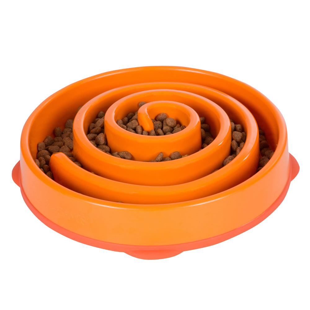 Large Fun Feeder Slo-Bowl- Orange